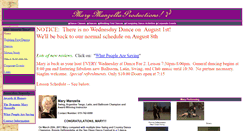 Desktop Screenshot of marymanzellaproductions.com